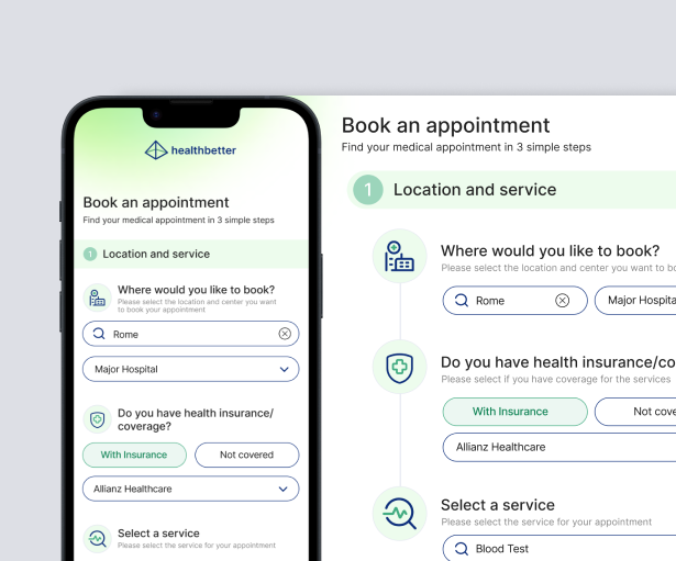 Healthcare Web Application UXUI Design example