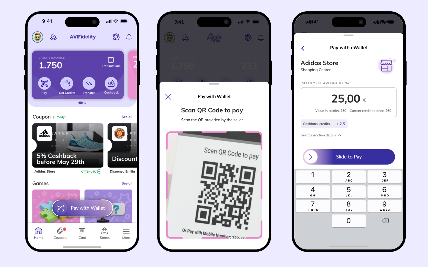 ux/ui design for loyalty mobile app