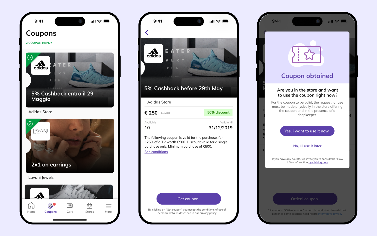 ux/ui design for loyalty mobile app