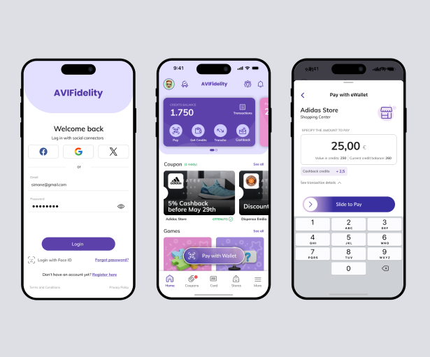 Loyalty Mobile app UXUI Design example